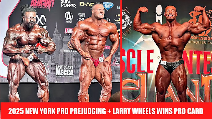 2025 New York Pro Prejudging + Larry Wheels WINS IFBB Pro Card