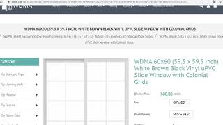 WDMA 60x60 Square Window (Rough Opening: 60-in x60-in /5ft x 5ft; Actual: 59.5-inx59.5-in) Standard