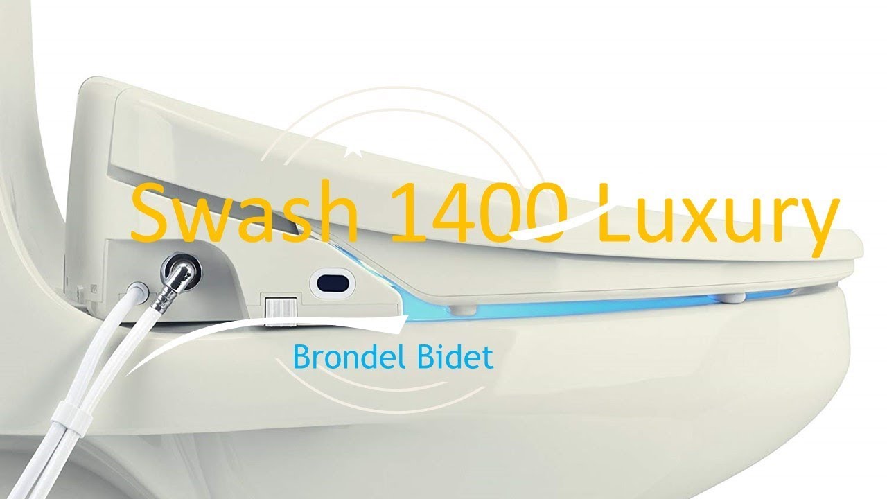 📚Brondell Swash 1400 Luxury Bidet Toilet Seat Dual StainlessSteel