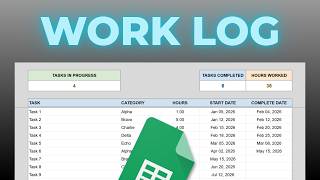How to Make a Work Log in Google Sheets