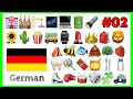 Teil 2: Lerne 400 Wörter | Deutsch mit Emoji | 🌻🌵🍿🚌⌚️💄👑🎒🦁🌹🥕⚽🧸🎁 | #deutschlernen