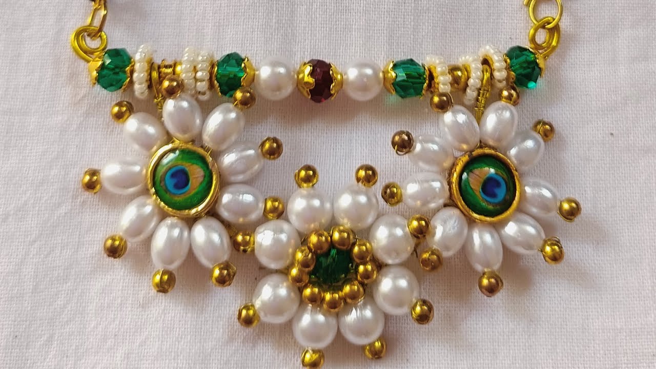 पारंपारिक मोतीं मयुर मंगळसूत्र ll How to Make Moti Mayur Mangalsutra at Home ll Beautiful Designs