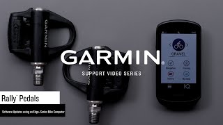Garmin Support | Rally™ Pedals | Updating Software with an Edge®