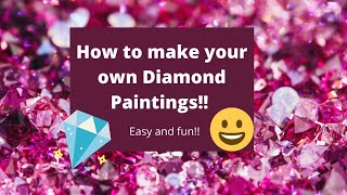 Diy Photo Custom Diamond Painting, Diamond Dotz, Diamond Painting Kits, 5d Diamond  Painting