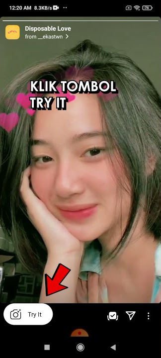 cara Pakai filter ig love love di android