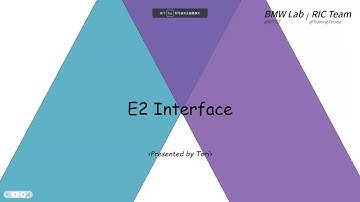 [Training course] E2 Interface (O-RAN Specification)