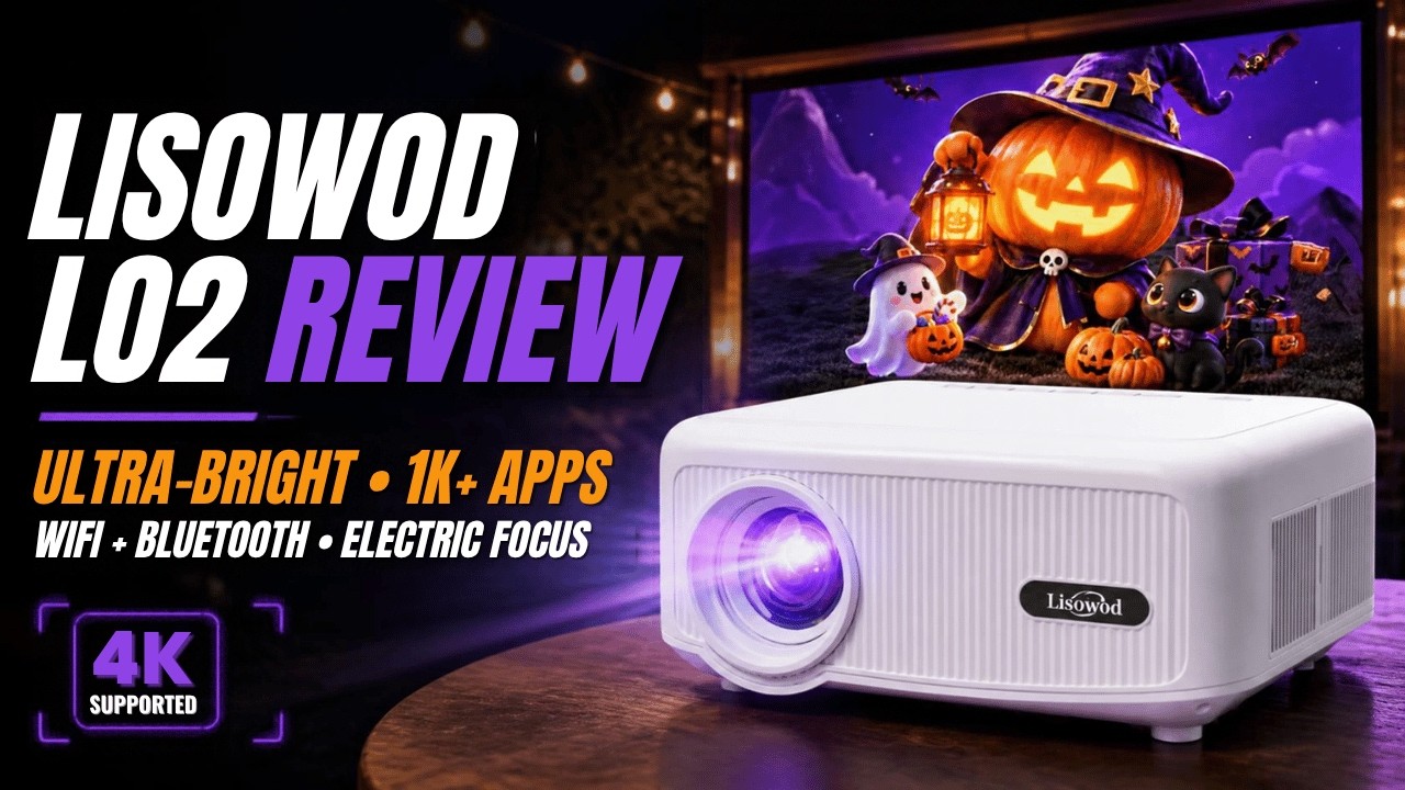 Lisowod L02 Smart Projector Review | 1900 Brightness, Built-In