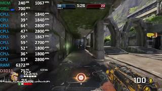 AMD Ryzen 7 2700U Vega 10 Review - Quake Champions - Gameplay Benchmark Test