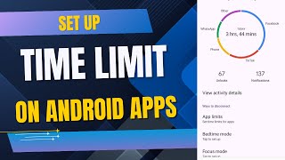 How to Set Up Time Limit For Any App on Android | Parental Control & Digital Wellbeing