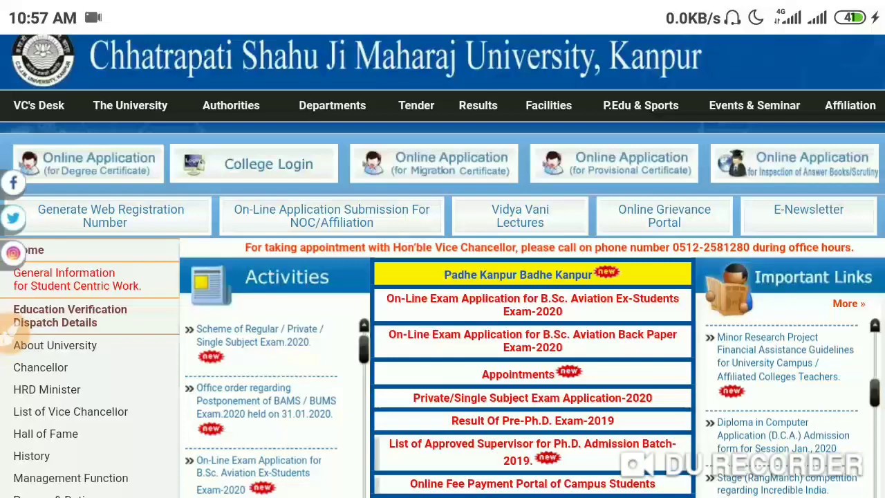 CSJMU exam scheme 2020 kanpur university time table 2020