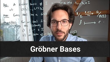 Gröbner bases --- CAG L13.1
