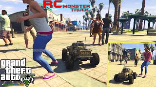 Harassing People With Crazy RC Monster Truck Fun GTA 5