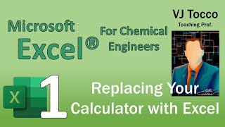 Excel for Chemical Engineers Episode 1: Replacing Your Calculator with Excel screenshot 5