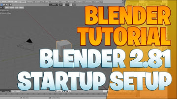 2.81 denoise startup setup and more - Blender Tutorial