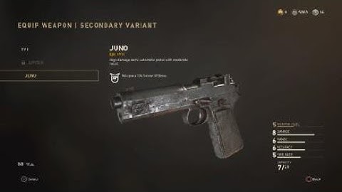 COD WW2 1911 PISTOL VARIANT - EPIC JUNO