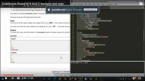 Codeforces Round 674 -C . Increase and copy , Explaining the live code