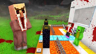 JJ & Mikey Security House vs SCARY VILLAGER in Minecraft  Maizen