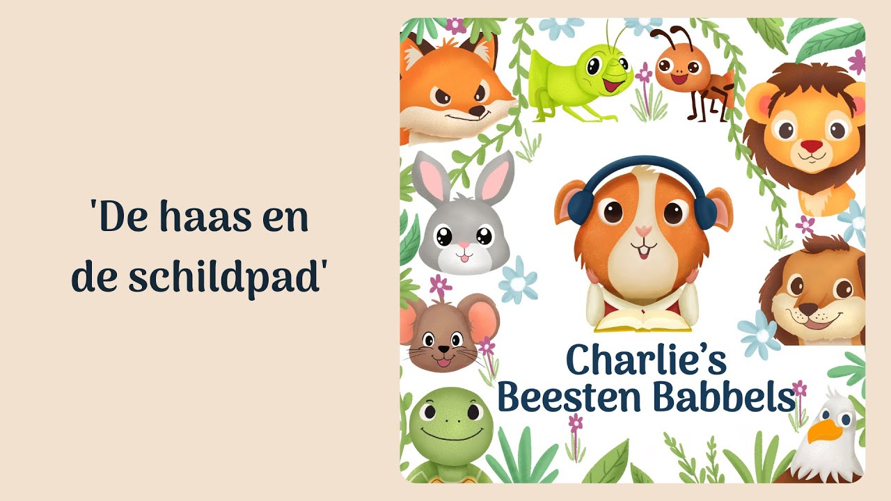 De haas en de schildpad | Charlie's Beesten Babbels | Charlie de Cavia