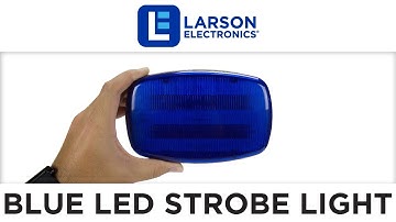 LED Blue Strobe Light - 18 LEDS - Battery Powered - Dual Magnet Base - Continuous or Strobe Output