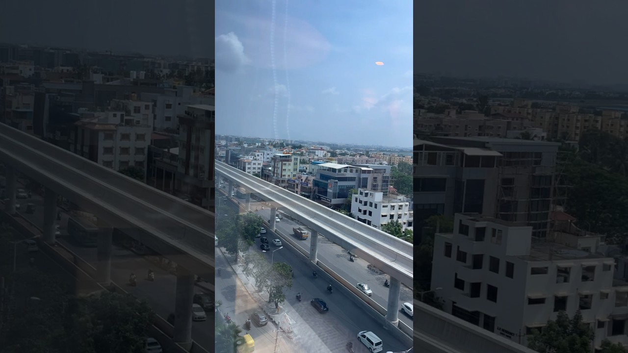 Bangalore Metro top view Marathahalli 