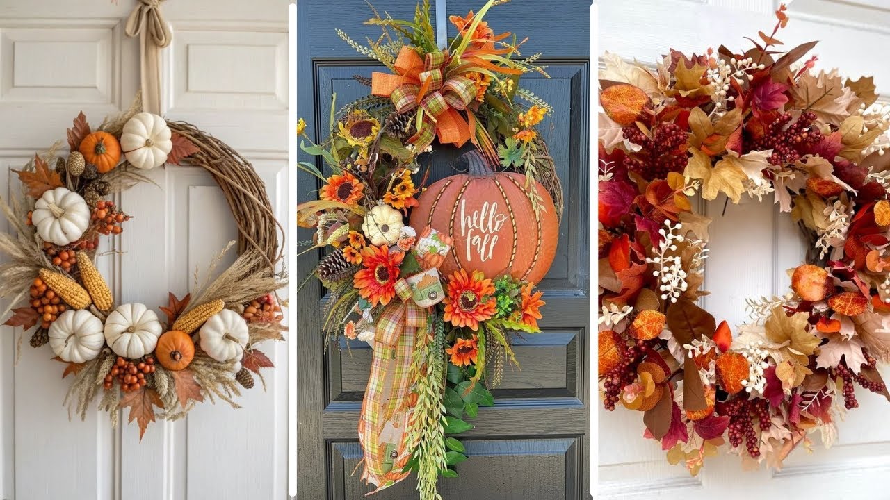 Elegant Fall Wreath Ideas to Welcome Guests