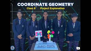 Coordinate Geometry | Class 8 Maths Project Exhibition 📐