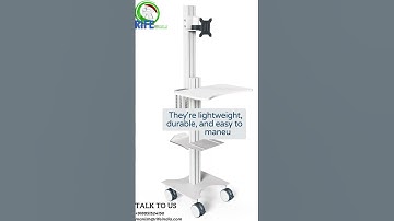 Rife Mobile Carts: Work Smarter, Move Faster!"#MobileCarts #ComputerTrolley #SmartWorkstation