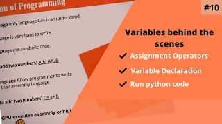 What Are Variables - Python Tutorial for Absolute Beginners - Programming fundamentals with Python
