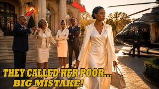 They Kicked Her Out as a Poor Wife—Then a Helicopter Came for the Billionaire Heiress..