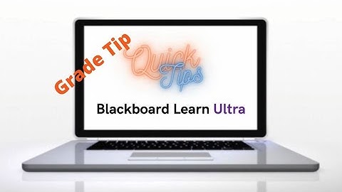 Quick Tips Blackboard Ultra: Adding an extra grade to the online gradebook