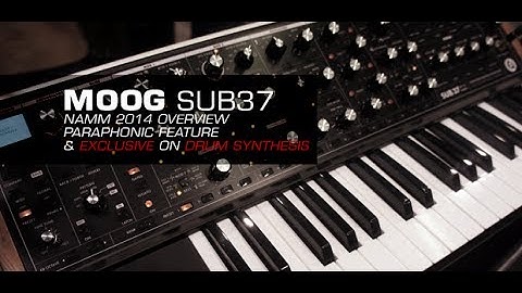 Moog SUB 37 Overview w/ EXCLUSIVE Drum Synthesis demo BBoyTechReport.com