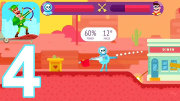 Bowmasters - Gameplay Walkthrough Part 4 - Mr. Gorskiy (iOS, Android)