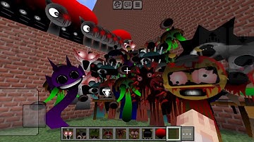 Too Much Sprunki Incredibox Phase 3 Mod In Maze in Minecraft PE