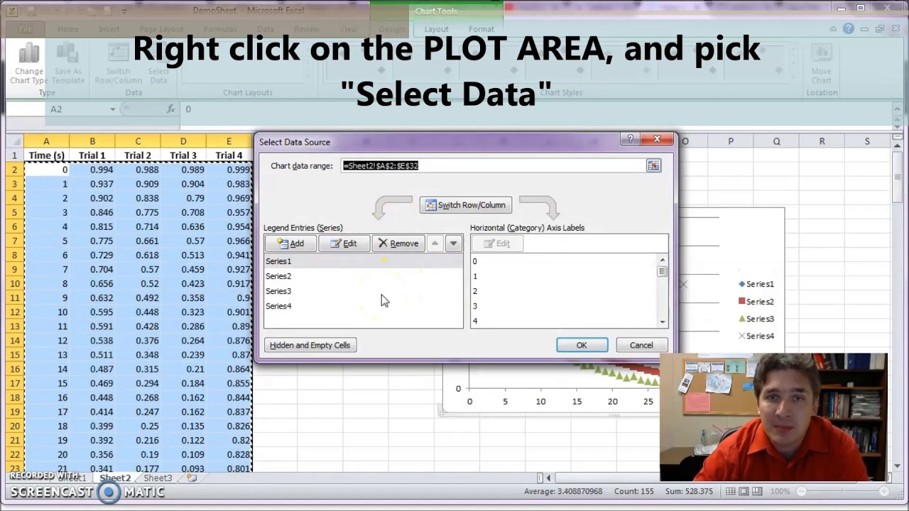 Excel Basics: Plotting data - YouTube