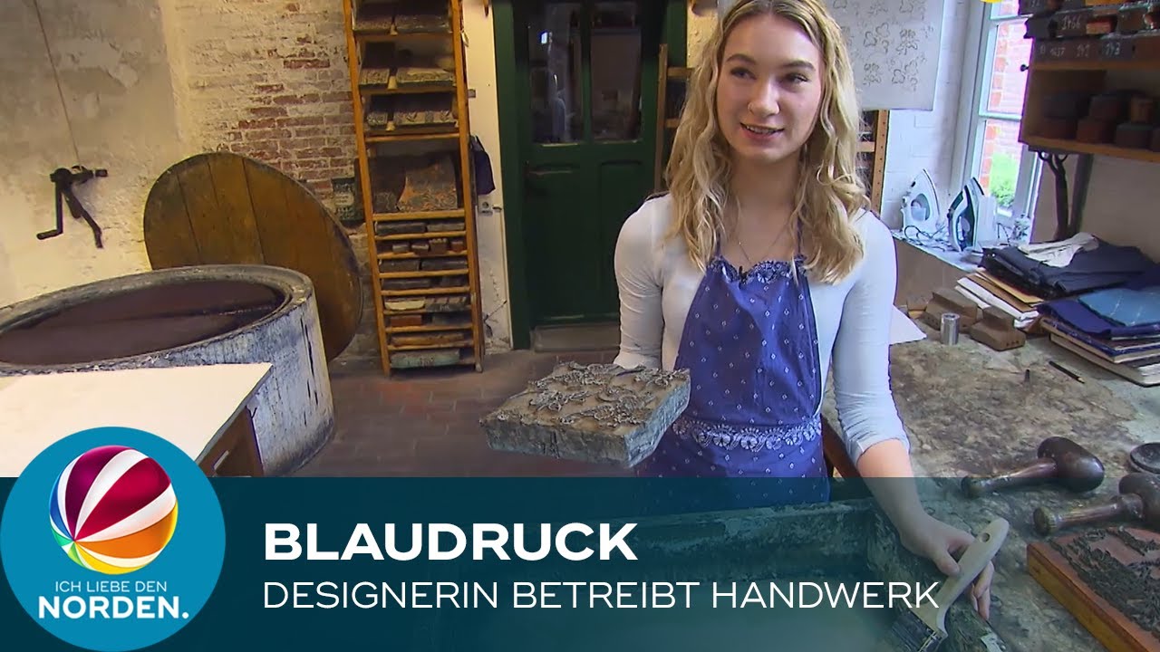 24-jährige Bremerin führt jahrhundertealtes Handwerk des Blaudrucks fort