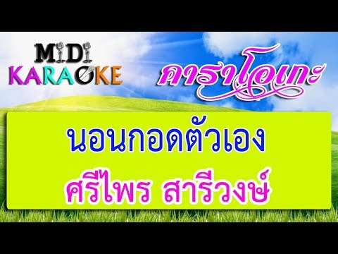 นอนกอดตัวเอง - ศรีไพร สารีวงษ์ | MIDI KARAOKE มิดี้ คาราโอเกะ