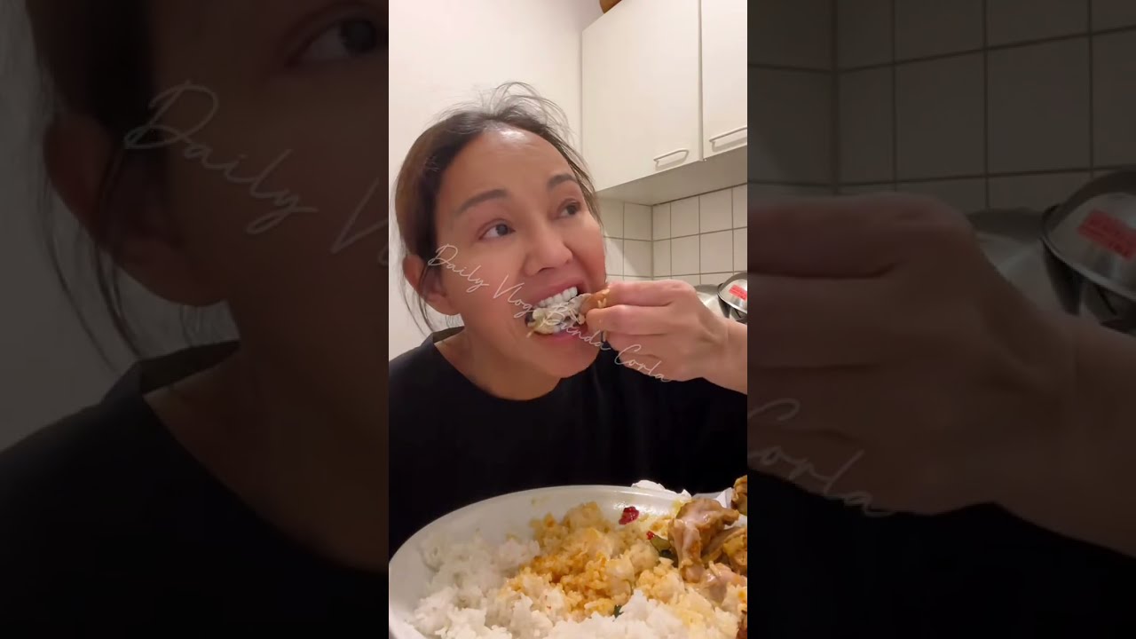 Tambah Nasi ❗Mukbang Ayam Kemangi Rebung Bumbu Thailand (Asem Pedas)