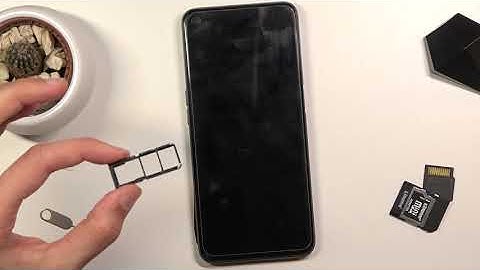 How to Insert Nano SIM in OPPO A74 - Install Micro SD Card