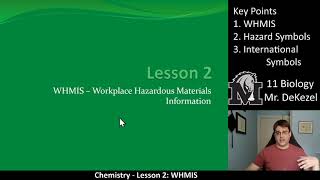 Lesson 2 - WHMIS - Chemistry