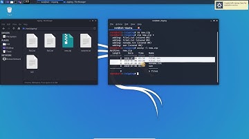zip unzip and password protect file using commandline in kali linux