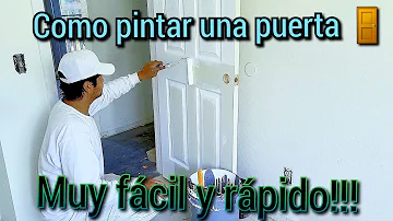 ¿Cuántas horas se tarda en pintar una puerta?