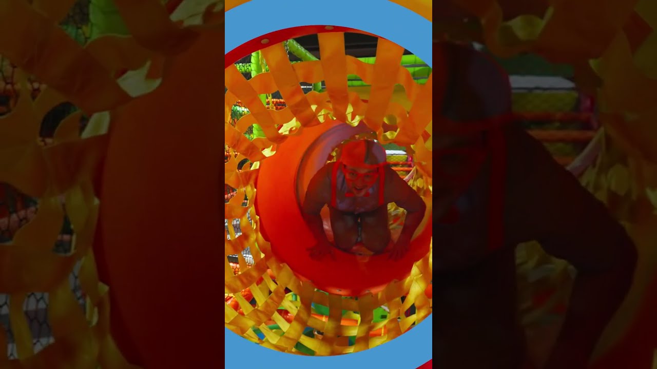 Climbing Through the Tube! | Blippi Shorts | #shorts #blippi