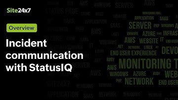 Communicate incidents in real-time with StatusIQ