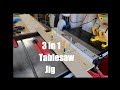 3 in 1 Tablesaw Jig Utilizing the Matchfit Dovetail Clamps from Microjig