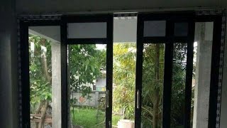 cara pasang pintu geser aluminium