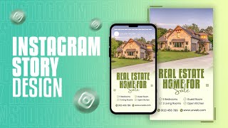 How to Make Real Estate Instagram Story Design in Adobe Photoshop