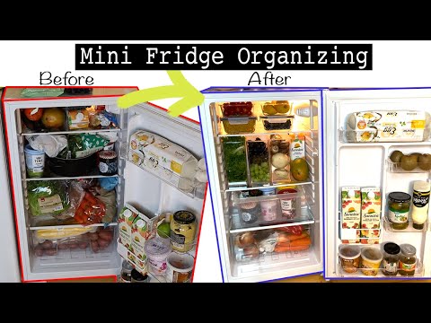 Small Fridge Cleaning (and New Organizing System)