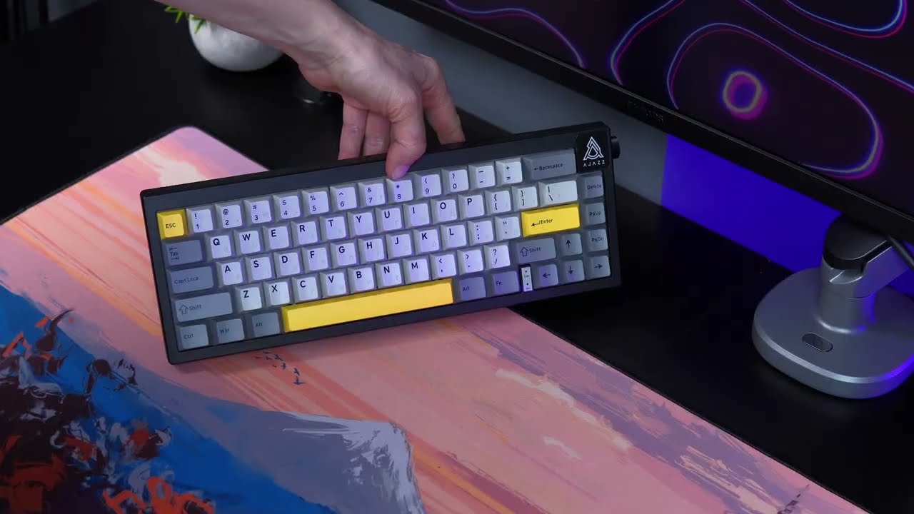 Ajazz AK650 Moon Yellow Switch USB Black-Grey-Yellow (AK650-MY-GWY)