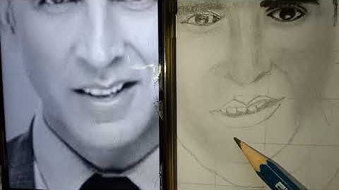 How to make Akshay Kumar sketch Part 3  Full tutorial video Real time video Normal supplies status 👍