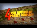 Minecraft | Fun With SUPERFLAT Worlds! | 4 Awesome Superflat Presets (Minecraft Superflat)